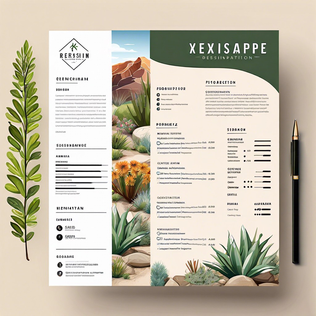 xeriscape designer resume