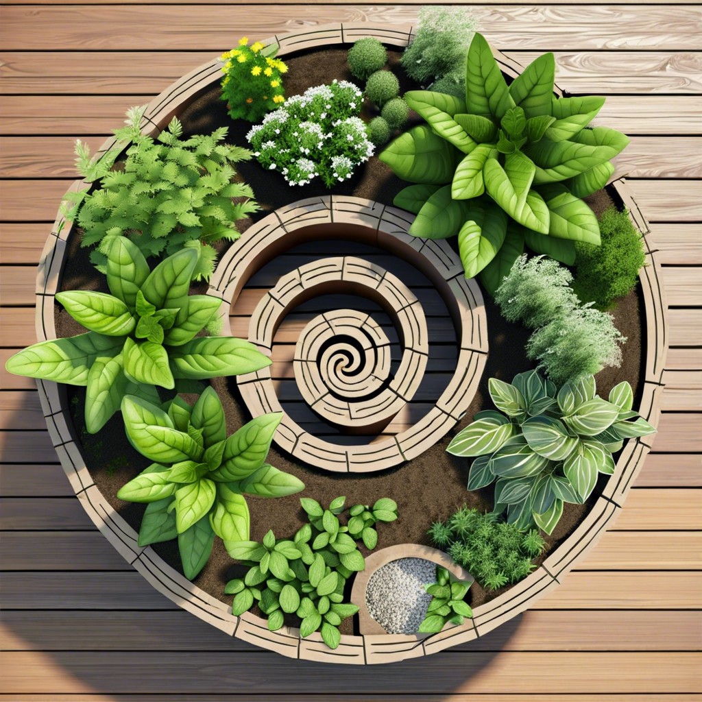 herb spiral