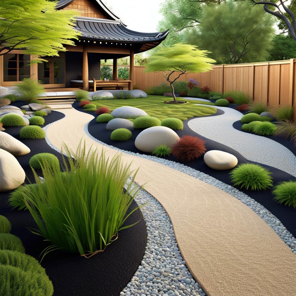 zen garden paths