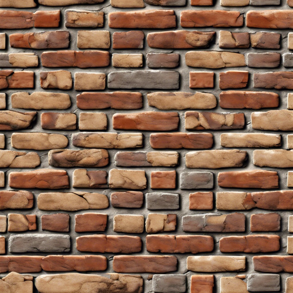 antiqued brick blocks