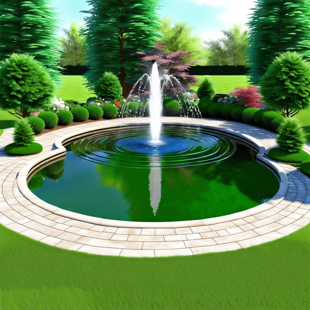 install water features like ponds and fountains