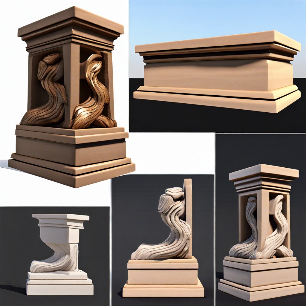 sculpted art blocks