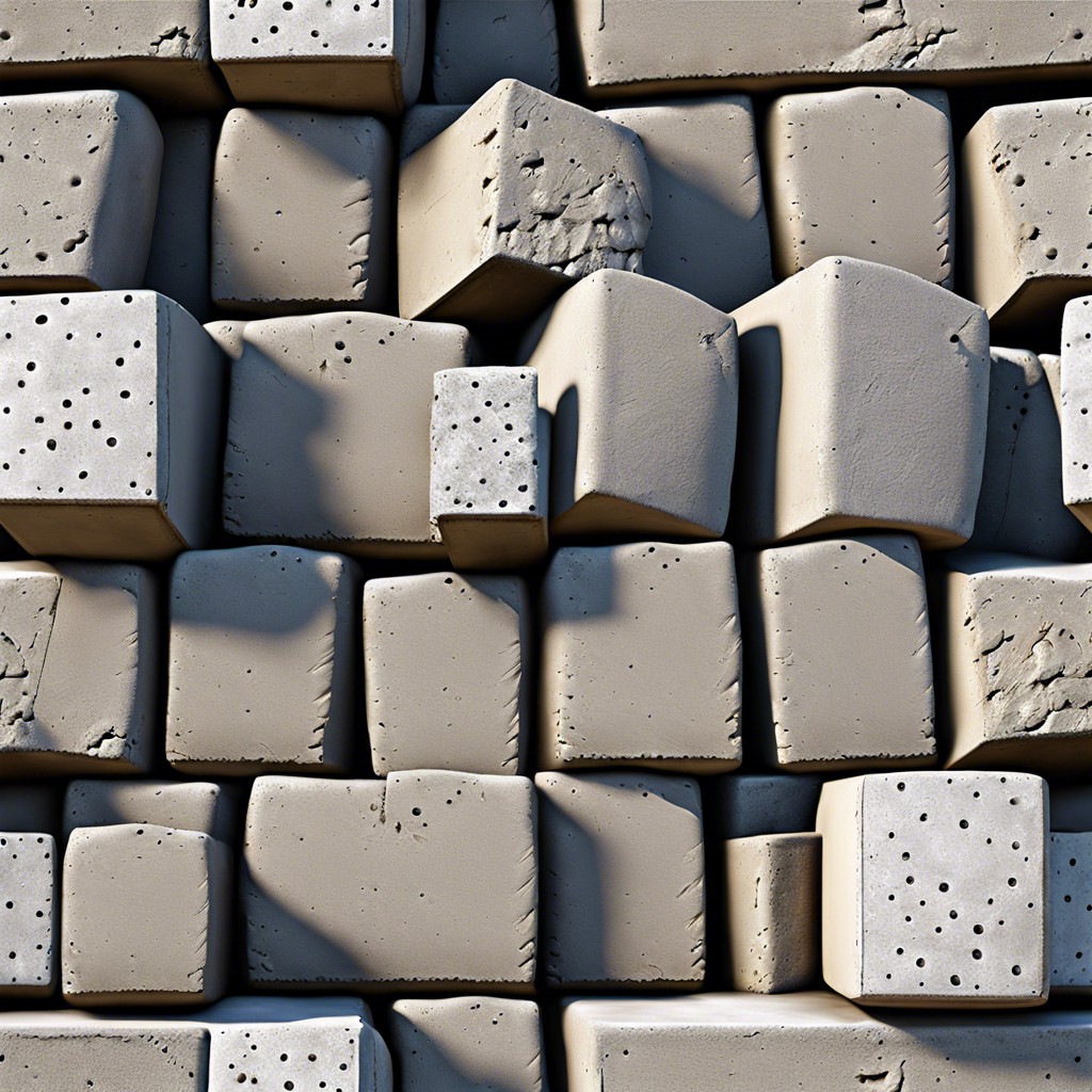 textured concrete blocks